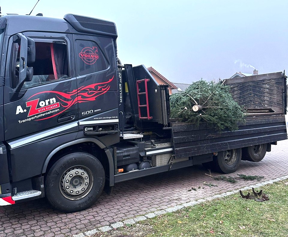 Weihnachtsbaumtransport